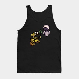 Wall-e and Eve Color sketch Tank Top